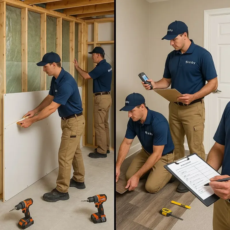 Repairs and Reconstruction process in Clayton, DE